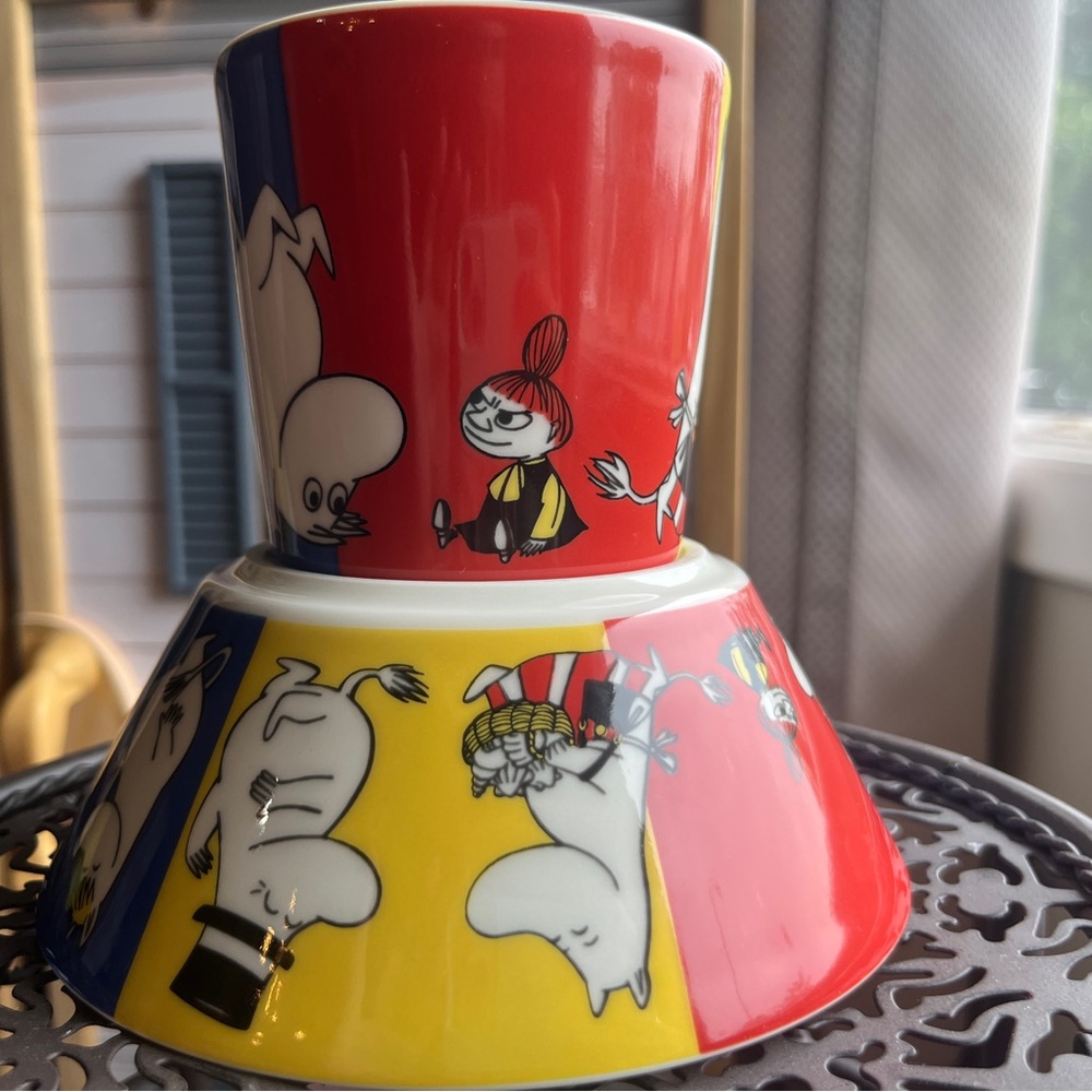 Moomin “Family” mug and bowl set